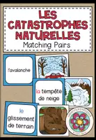 Vorschau - Spiele - LES CATASTROPHES NATURELLES (Naturkatastrophen) - Matching Pairs (Französisch) - Deckblatt