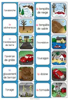 Vorschau - Spiele - LES CATASTROPHES NATURELLES (Naturkatastrophen) - Matching Pairs (Französisch) - Seite 2