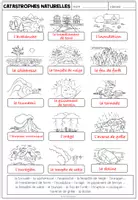 Vorschau - Arbeitsblätter - LES CATASTROPHES NATURELLES (Naturkatastrophen) - Bildwörterbuch (Französisch) - Seite 2