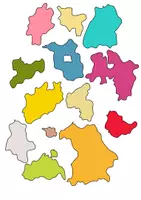 Vorschau - Arbeitsblätter - Bundesländer Deutschland Legepuzzle - Seite 2