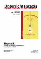 Vorschau - Arbeitsblätter - Unterrichtsmaterial zu ›2084 - Noras Welt‹ von Jostein Gaarder - Deckblatt