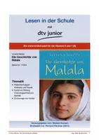 Vorschau - Arbeitsblätter - Unterrichtsmaterial zu ›Die Geschichte von Malala‹ von Viviana Mazza - Deckblatt