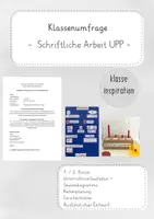 Vorschau - Stundenentwürfe - Diagramme Unterrichtsentwurf Schriftliche Arbeit UPP Mathe - Deckblatt