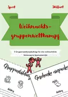Vorschau - Stundenentwürfe - Sport: Weihnachtswettkampf - weihnachtliche Aufträge - Deckblatt