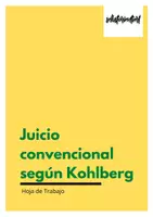 Vista previa - Hojas de trabajo - Juicio convencional según Kohlberg - Hojas de trabajo - Portada
