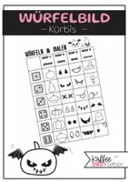 Vorschau - Arbeitsblätter - Würfelbild: Kürbis - würfeln und malen! :-) - Deckblatt