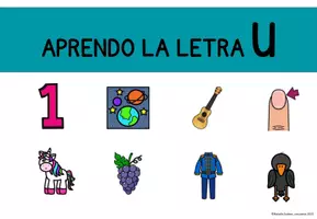 Vorschau - Interaktives Material - Letra U - Actividades digitales en español - Seite 1
