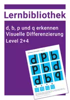 Vorschau - Arbeitsblätter - Lesen lernen – b d p q erkennen - Deckblatt