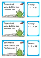 Vorschau - Aufgabenkarten - Monstermäßige Zahlenrätsel im Zahlenraum bis 100 - Seite 2