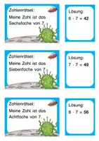 Vorschau - Aufgabenkarten - Monstermäßige Zahlenrätsel im Zahlenraum bis 100 - Seite 3