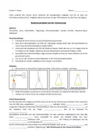 Vorschau - Stationenlernen - Verbrennung/ Chemie der Kerzenflamme - Reaktionsprodukte/ Oxidation/ Erhalt der Masse - Deckblatt