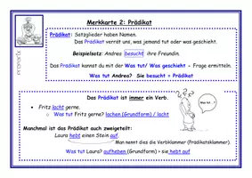Vorschau - Stationenlernen - Merkkarten Satzglieder - Seite 3