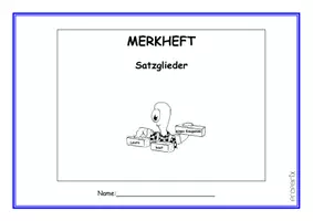 Vorschau - Stationenlernen - Merkkarten Satzglieder - Seite 2