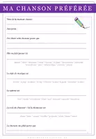 Aperçu - Feuilles d'exercices - Francais: La Musique - Page 1