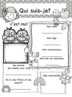 Aperçu - Feuilles d'exercices - Ma rentrée scolaire - Dossier Français Langue Étrangère - Page 1