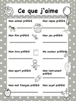 Aperçu - Feuilles d'exercices - Ma rentrée scolaire - Dossier Français Langue Étrangère - Page 2