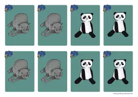 Aperçu - Jeux - Brown Owl at the Zoo (Animals) - GAME CARDS - Page 2