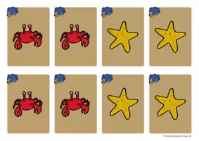 Aperçu - Apprentissages en autonomie - Summer and Seashore Vocabulary - GAME CARDS - Page 2
