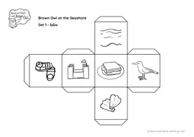 Aperçu - Apprentissages en autonomie - Brown Owl At the Seashore - VOCABULARY DICE - Page 2