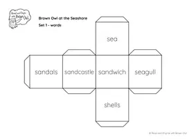 Aperçu - Apprentissages en autonomie - Brown Owl At the Seashore - VOCABULARY DICE - Page 3