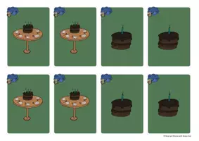 Aperçu - Jeux - Brown Owl's Birthday Tea - GAME CARDS - Page 1