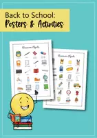 Aperçu - Feuilles d'exercices - Back to School Posters and Activities; Classroom Objects; English - Page 2