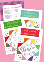 Aperçu - Jeux - Back To School Cootie Catchers, Ice Breaker (English) - Page 2