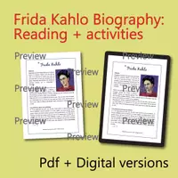 Aperçu - Préparation de séance / Séance complète - Frida Kahlo: Biografía y Comprensión Lectora (Espanol) - Page 2