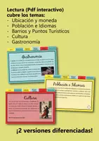 Aperçu - Feuilles d'exercices - Buenos Aires, Comprensión Lectora, analog+interactif (Espanol) - Page 3