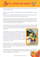 Aperçu - Feuilles d'exercices - Cinco de mayo: Comprensión Lectora y Cultura (Espanol) - Page 2