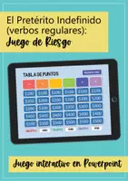 Aperçu - Jeux - Jeu-questionnaire; Juego de Riesgo - El Indefinido verbos regulares; (Espanol) - Page 2