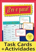 Aperçu - Feuilles d'exercices - Por o Para: Task Cards, Infografía y Actividades (Espanol) - Page de couverture