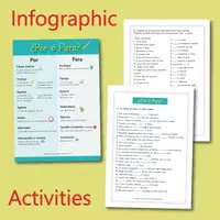 Aperçu - Feuilles d'exercices - Por o Para: Task Cards, Infografía y Actividades (Espanol) - Page 3