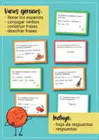 Aperçu - Cartes d'exercices - Pretérito Indefinido: 72 Tarjetas; cartes d'éxercices (Espanol) - Page 3