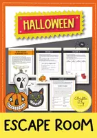 Aperçu - Feuilles d'exercices - Halloween Escape Room; Stations (English) - Page de couverture