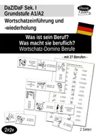 Aperçu - Feuilles d'exercices - Deutsch - Berufe-Domino zur Wortschatzeinführung DaZ/DaF - Page de couverture