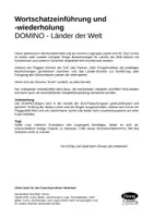 Aperçu - Feuilles d'exercices - Deutsch - Flaggen-Länder-Domino zur Wortschatzeinführung DaZ - Page 1