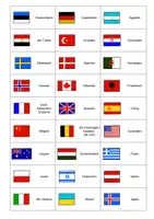 Aperçu - Feuilles d'exercices - Deutsch - Flaggen-Länder-Domino zur Wortschatzeinführung DaZ - Page 2