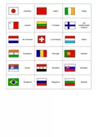 Aperçu - Feuilles d'exercices - Deutsch - Flaggen-Länder-Domino zur Wortschatzeinführung DaZ - Page 3