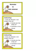 Vorschau - Fördermaterial/Inklusion - Wortarten erkennen 2 - Seite 1