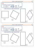 Aperçu - Feuilles d'exercices - Géométrie – Coder les figures (angles droits & longueurs égales) - Page 1