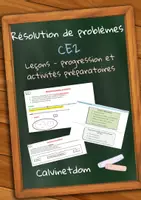 Aperçu - Feuilles d'exercices - Résolution de problèmes CE2 - Leçons - progression & activités préparatoires - Page de couverture