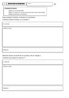 Aperçu - Feuilles d'exercices - Résolution de problèmes CE1 / CE2 - Niv.1 - Page 1