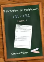 Aperçu - Feuilles d'exercices - Résolution de problèmes CE1 / CE2 - Niv.1 - Page de couverture