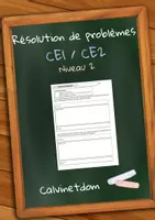 Aperçu - Feuilles d'exercices - Résolution de problèmes CE1 / CE2 - Niv.2 - Page de couverture