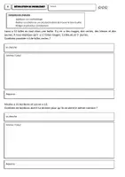 Aperçu - Feuilles d'exercices - Résolution de problèmes CE1 / CE2 (3 niveaux différenciés) - Page 1