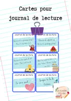 Aperçu - Cartes / Images - Journal de lecture cartes - Page de couverture