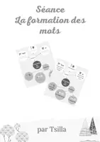 Aperçu - Préparation de séance / Séance complète - La formation des mots, séance les mots simples et complexes, NOIR ET BLANC - Page de couverture