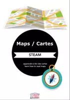 Aperçu - Feuilles d'exercices - Apprendre à lire des cartes pour les enfants - Page de couverture