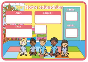 Aperçu - Affichage - Calendrier date et météo - Page de couverture